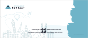 Travel Agency Company Envelope Designs