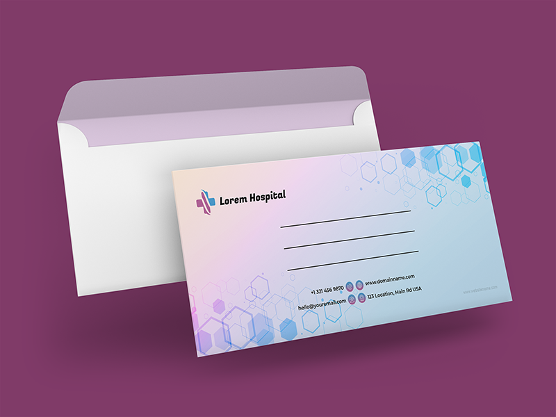 Envelope template for Hospital